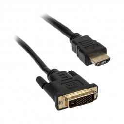Akasa DVI-D auf HDMI Kabel - schwarz - 2m