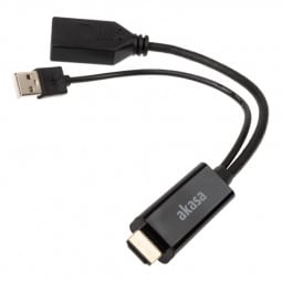 Akasa HDMI zu DisplayPort Adapter Kabel - schwarz