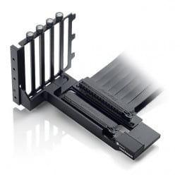 Bitspower Vertikale PCI-Slot-Blende + Dual PCIe x16 Riser Flachband-Kabel - 22cm