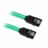 BitFenix SATA 3 Kabel 30cm - sleeved grün/schwarz