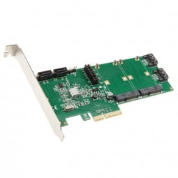InLine RAID-Controller PCIe x4 für 4x SATA 6G / 2x mSATA