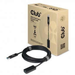 Club 3D USB 3.1 Typ A Verlängerungskabel 10 Gbit/s Stecker/Buchse - 5 m