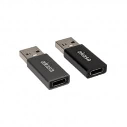 Akasa Typ A auf Typ C USB-Adapter - 2 Stück