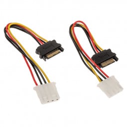 Akasa SATA zu Molex Adapterkabel - 2 Stück