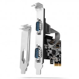 AXAGON PCEA-S2N PCIe-Adapter mit 2x Seriell-Ports - ASIX AX99100 Chipsatz