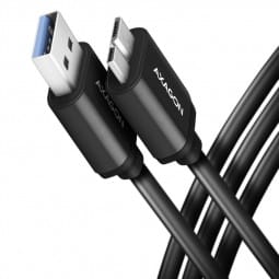 AXAGON BUMM3-AM10AB Kabel Micro-B USB auf USB-A 3.2 Gen 1