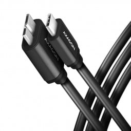 AXAGON BUMM3-CM10AB Kabel Micro-B USB auf USB-C 3.2 Gen 1