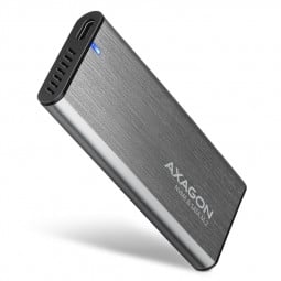 AXAGON EEM2-SG2 externes Gehäuse für M.2 SSDs USB-C 3.2 Gen 2 - silber