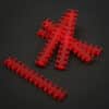 King Mod Service 24-Slot Kabelkamm 3mm klein - rot - 5er Set