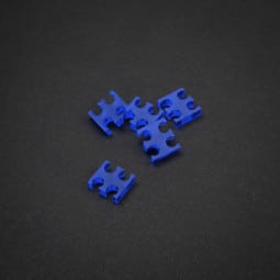 King Mod Service 4-Slot Kabelkamm 3mm klein - blau - 5er Set