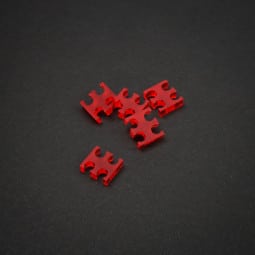 King Mod Service 4-Slot Kabelkamm 3mm klein - rot - 5er Set