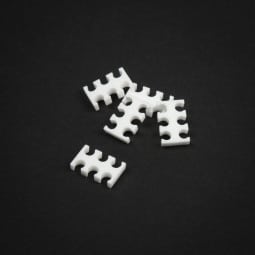 King Mod Service 6-Slot Kabelkamm 3mm klein - weiß - 5er Set