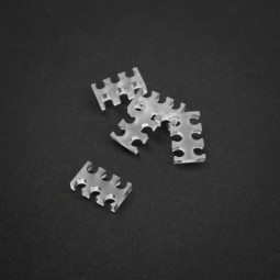 King Mod Service 6-Slot Kabelkamm 4mm groß - klar - 5er Set