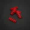 King Mod Service 8-Slot Kabelkamm 3mm klein - rot - 5er Set