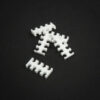 King Mod Service 8-Slot Kabelkamm 4mm groß - weiß - 5er Set