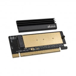 Akasa M.2 PCIe Adapter mit Kühler - schwarz
