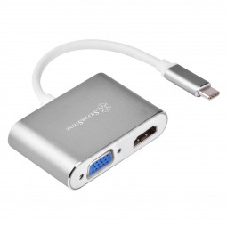SilverStone SST-EP16C - USB Type-C auf VGA & HDMI Adapter