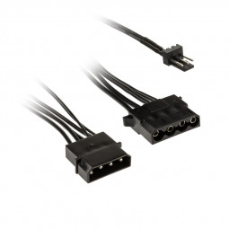 Kolink Lüfter Adapterkabel 3-Pin zu 2x 4-Pin Molex - 245mm