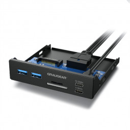 Graugear Multi Frontblende mit USB Hub + Kartenleser