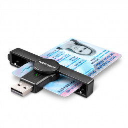 AXAGON CRE-SMP1A USB Smart Card PocketReader