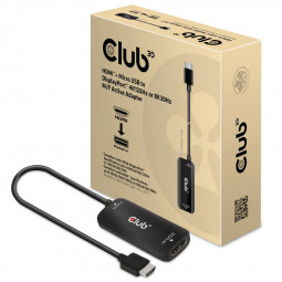 Club 3D HDMI + Micro USB auf DisplayPort 4K120Hz/8K30Hz