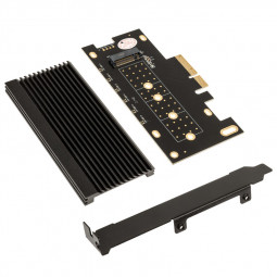ICY BOX PCI-E 4.0 IB-PCI208-HS PCIe 4.0 auf M.2 Adapter - schwarz